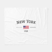 New York Fleecedecke (Vorderseite (Horizontal))