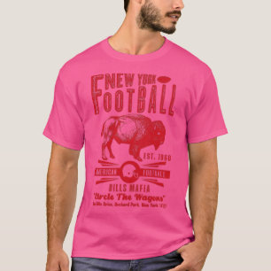 New York Football Est 1960 Bills Mafia Vintag Red T-Shirt