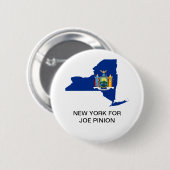 NEW YORK FOR JOE PINION SENATE BUTTON (Vorne & Hinten)