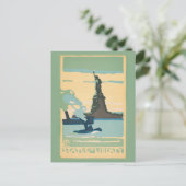 New York - Freiheitsstatue (1916) Postkarte (Stehend Vorderseite)