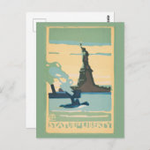 New York - Freiheitsstatue (1916) Postkarte (Vorne/Hinten)