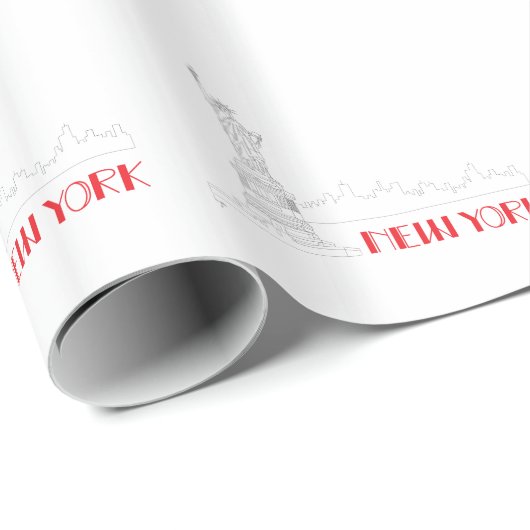 New York, Freiheitsstatue Cool Geschenkpapier (Rolleneckpunkt)