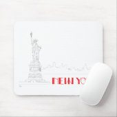 New York, Freiheitsstatue Cool Mousepad (Mit Mouse)