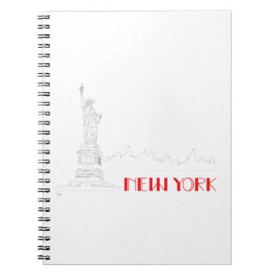 New York, Freiheitsstatue Cool Notizblock