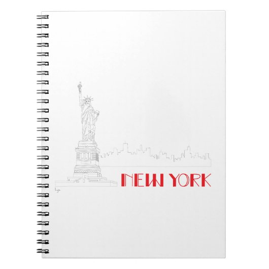 New York, Freiheitsstatue Cool Notizblock (Vorderseite)
