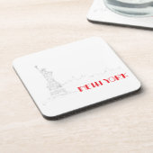 New York, Freiheitsstatue Cool Untersetzer (Linke Seite)