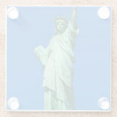 New York, Freiheitsstatue Glasuntersetzer (Rückseite)