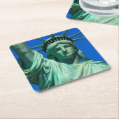 New York, Freiheitsstatue Rechteckiger Pappuntersetzer (angewinkelt)