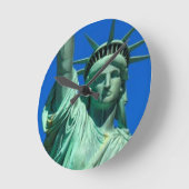 New York, Freiheitsstatue Runde Wanduhr (Winkel)