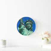 New York, Freiheitsstatue Runde Wanduhr (Zuhause)