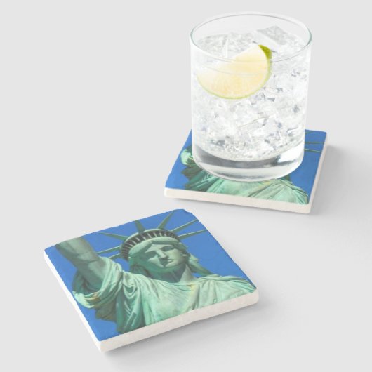 New York, Freiheitsstatue Steinuntersetzer (Seitenansicht)