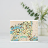 New York Funny Vintage Karte (Stehend Vorderseite)