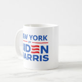 New York für Biden Harris Kaffeetasse (Vorderseite Links)