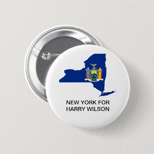 NEW YORK FÜR Harry Wilson GOVERNOR BUTTON (Vorne & Hinten)