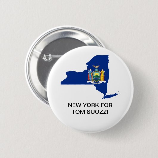 NEW YORK FÜR TOM SUOZZI GOVERNOR BUTTON (Vorne & Hinten)