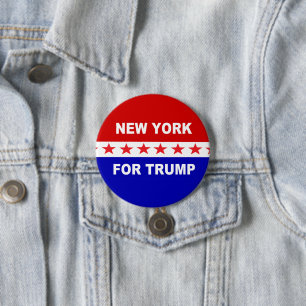 New York für Trump Button