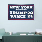 New York für Trump Vance 2024-Banner Banner (Messeveranstaltung)