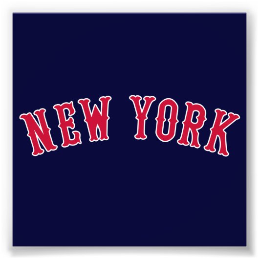 New York gegen Boston-Rivalen Fotodruck (Vorne)