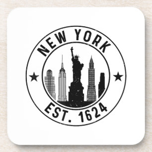 New York Gegr. 1624 New York City Liebhaber Nyc  Getränkeuntersetzer