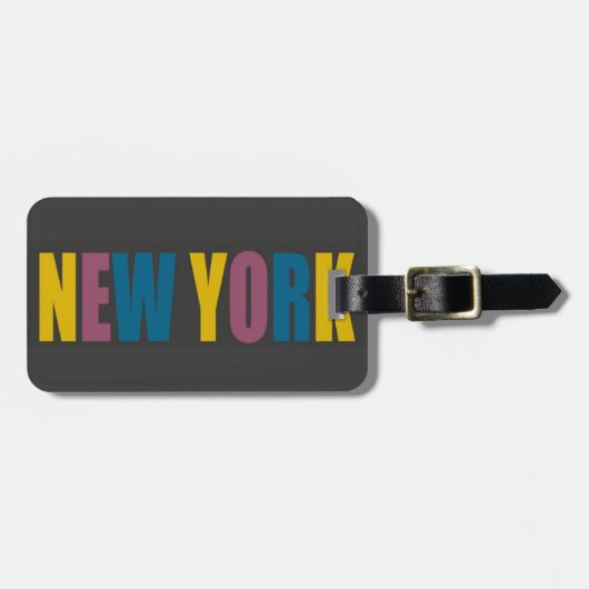 New York Gepäckanhänger (Vorderseite horizontal)