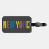 New York Gepäckanhänger (Rückseite horizontal)