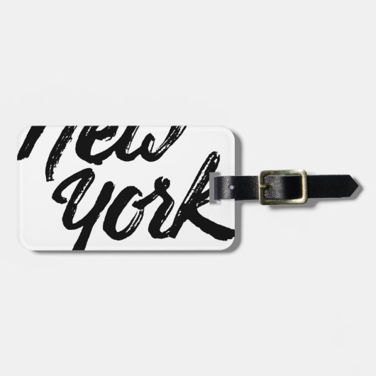 New York Gepäckanhänger (Vorderseite horizontal)
