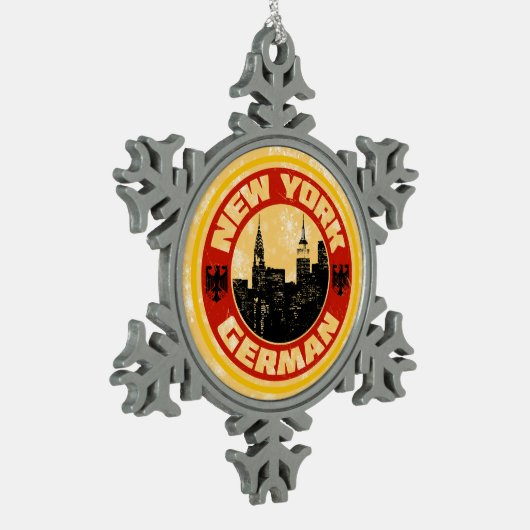 New York German American Christmas Tree Ornament (Links)