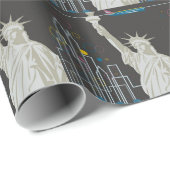 New York Geschenkpapier (Rolleneckpunkt)