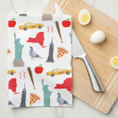 New York Geschirrtuch (Viertel Falte)