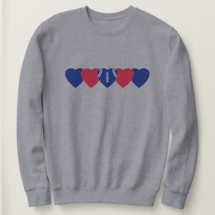 New York Giants Herz Football Dunkel Sweatshirt
