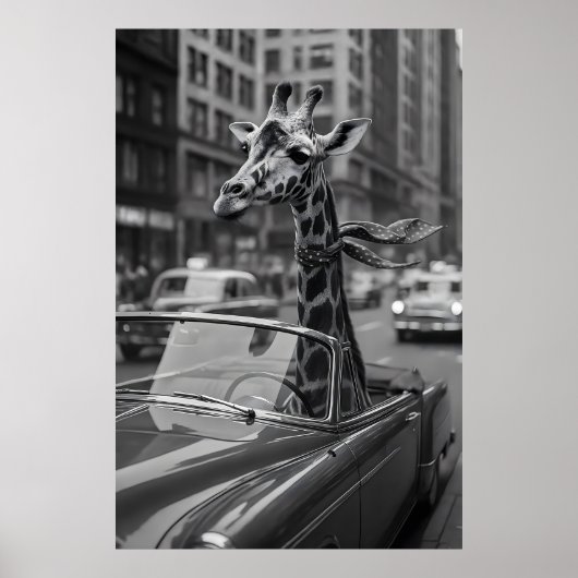 New York Giraffe Poster (Vorne)