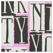 New York Girl Manhattan Pink Party Stoff (Nahaufnahme)