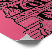 New York Girl Statue of Liberty Poster (Ecke)