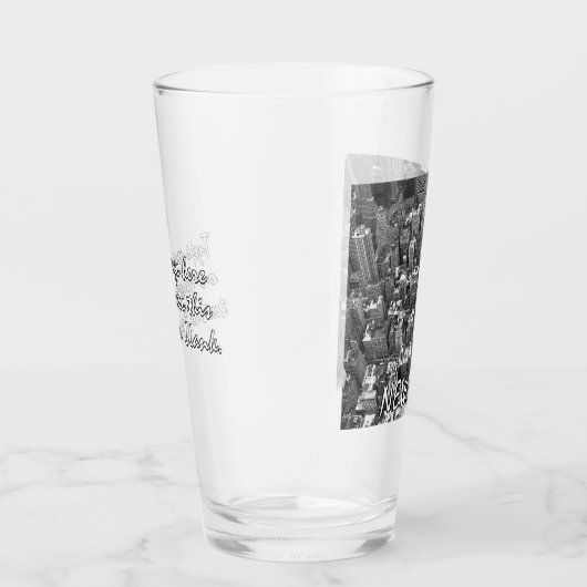 New York Glasses Personalisiert New York Souvenirs Glas (Rechts)
