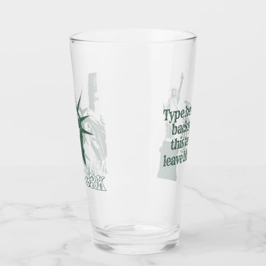 New York Glasses Personalisiert New York Souvenirs Glas (Links)