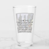 New York Glasses Personalisiert New York Souvenirs Glas (Rückseite)