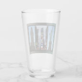 New York Glasses Personalisiert New York Souvenirs Glas (Rückseite)