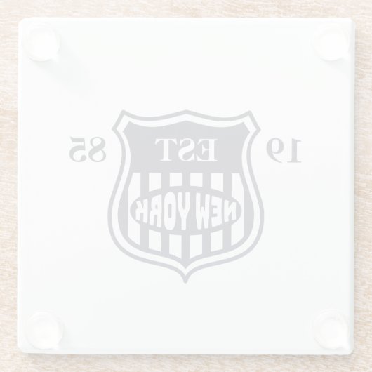 New York Glasuntersetzer (Rückseite)