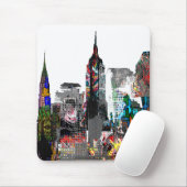 New York Graffiti skyline Mousepad (Mit Mouse)