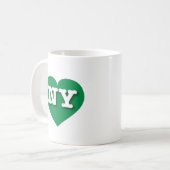 New York Green Heart - I Liebe NY Kaffeetasse (Vorderseite Links)