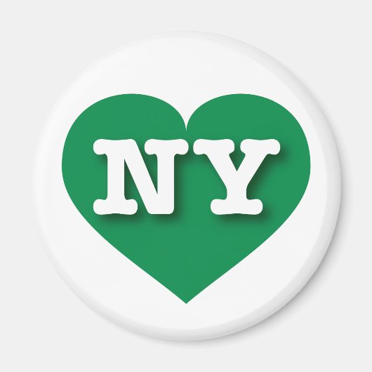 New York Green Heart - I Liebe NY Magnet (Vorne)