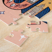 New York Großbuchstaben-Postkartenplakat Puzzle (Seite)