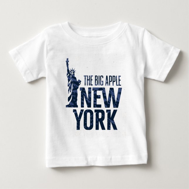 New York | große Apple Baby T-shirt (Vorderseite)