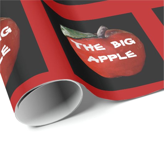 New York große Apple Geschenkpapier (Rolleneckpunkt)