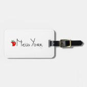 New York großes Apple Gepäckanhänger (Vorderseite horizontal)