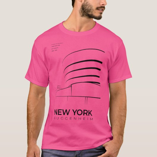 New York Guggenheim Museum Architecture (Minimalis T-Shirt (Vorderseite)