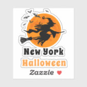 New York Halloween Hexenhecker Aufkleber (Blatt)