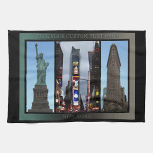New York Handtuch Personalisiertes NYC Wahrzeichen