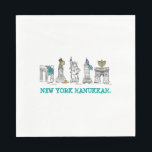 New York Hanukkah Chanukah NYC Jüdische Feiertage Serviette<br><div class="desc">Napkins bietet eine originelle Marker-Abbildung von NYC-Gebäude,  die für Hanukkah "gekleidet" sind! Diese Chanukah Illustration ist auch auf anderen Produkten verfügbar. Sehen Sie nicht,  wonach Sie suchen? Brauchen Sie Hilfe bei der Anpassung? Kontaktieren Sie Rebecca,  um etwas für Sie entworfen zu haben.</div>