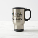 New York Hanukkah NYC Chanukah Juwish Holidays Reisebecher<br><div class="desc">Das Design der Reisebügel zeigt eine originelle Marker-Illustration einer Reihe klassischer NYC-Sehenswürdigkeiten, die für die Chanukah-Urlaubssaison verkleidet sind, mit NEW YORK HANUKKAH in einem lustigen Schriftart. Ideal für alle, die New York City Lieben! Weihnachtsversion auch erhältlich. Sehen Sie nicht, wonach Sie suchen? Brauchen Sie Hilfe bei der Anpassung? Klicken Sie...</div>